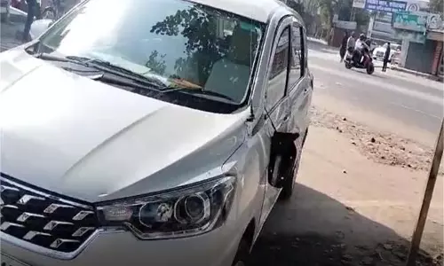 Haryana Accident: डीएसपी की कार को प्राइवेट बस ने मारी टक्कर,  वाहन क्षतिग्रस्त