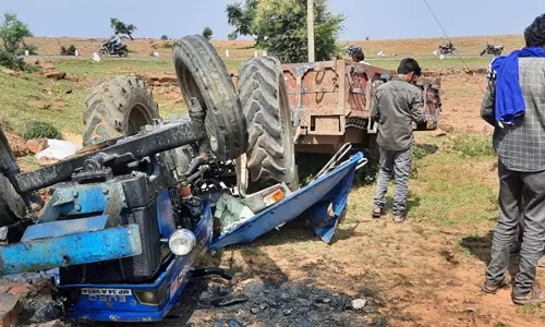 Damoh: ट्रैक्टर के सामने आई गाय अनियंत्रित होकर पुल से नीचे गिरा वाहन , ड्राइवर घायल