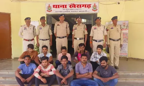 फ्रॉड के पैसों को खाते में रखने वाले 10 बैंक ग्राहक अरेस्ट