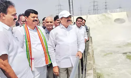 Telangana: सीताराम लिफ्ट सिंचाई के जरिए गोदावरी का पानी वैरा जलाशय की ओर बह रहा