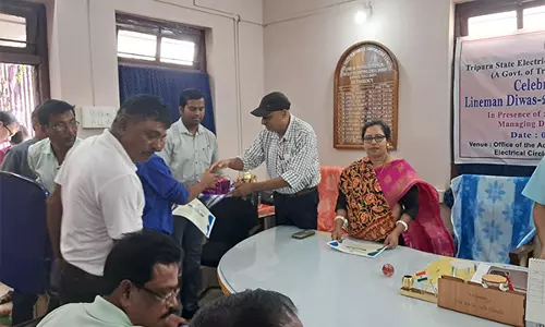 TSECL ने लाइनमैन दिवस मनाया, एमडी ने सुरक्षा और जागरूकता पर जोर दिया
