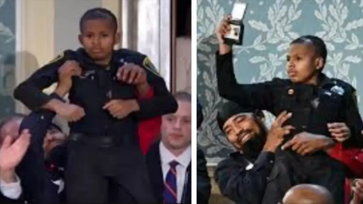 Trump ने 13 वर्षीय डीजे डैनियल को मानद एजेंट के रूप में सम्मानित किया, VIDEO Trump ने 13 वर्षीय डीजे डैनियल को मानद एजेंट के रूप में सम्मानित किया, VIDEO