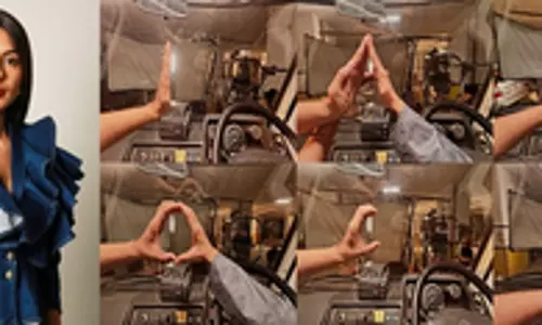 Mrunal Thakur ने हैदराबाद में डकैत की शूटिंग की झलकियाँ साझा कीं