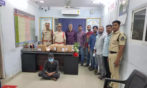 निर्माण श्रमिकों को गांजा सप्लाई करने के आरोप में ओडिशा का एक व्यक्ति Hyderabad में गिरफ्तार