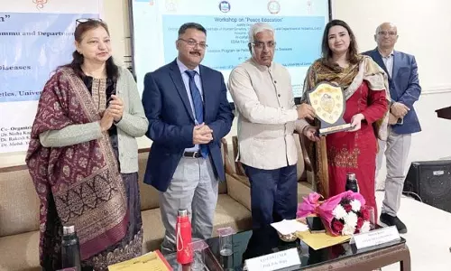 JU में ‘शांति शिक्षा’ पर चार दिवसीय कार्यशाला शुरू JU में ‘शांति शिक्षा’ पर चार दिवसीय कार्यशाला शुरू
