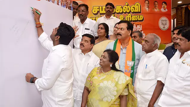 त्रिभाषी नीति के समर्थन में प्रमुख शहरों में जनसभाएं: Annamalai त्रिभाषी नीति के समर्थन में प्रमुख शहरों में जनसभाएं: Annamalai