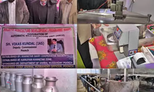 पुंछ में स्वचालित दूध संग्रह इकाइयों के उद्घाटन से डेयरी क्षेत्र को म‍िला बढ़ावा