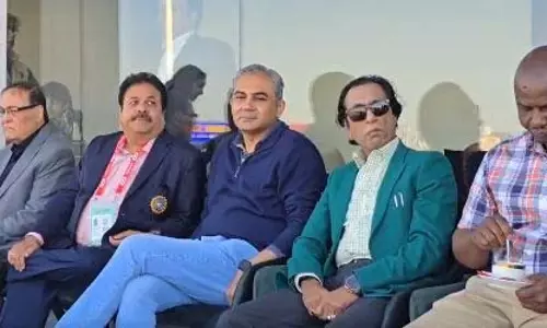 चैंपियंस ट्रॉफी: राजीव शुक्ला ने पीसीबी अध्यक्ष नकवी के साथ लाहौर में सेमीफाइनल देखा