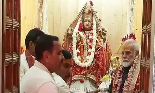 PM Modi ने उत्तराखंड के मुखवा मंदिर में देवी गंगा की आरती की