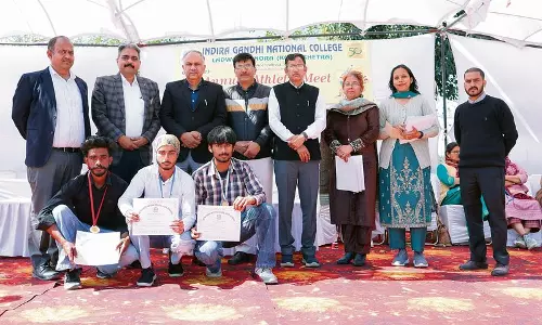 Haryana :  इंदिरा गांधी राष्ट्रीय महाविद्यालय में एथलेटिक्स मीट का समापन