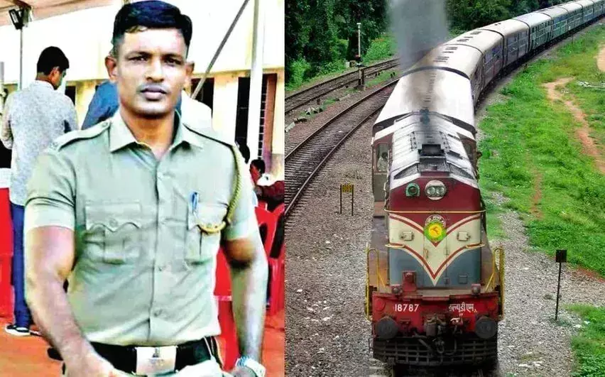 Kerala पुलिसकर्मी ने रेलवे ट्रैक पर आत्महत्या का प्रयास कर रहे
