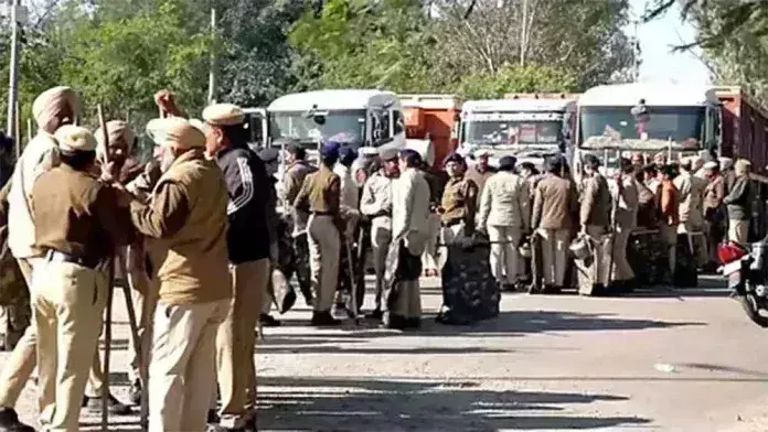 एसकेएम विरोध पंजाब पुलिस ने किसानों को चंडीगढ़ जाने से रोका
