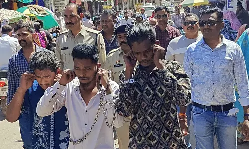 धमतरी शहर में तीन बदमाश गिरफ्तार