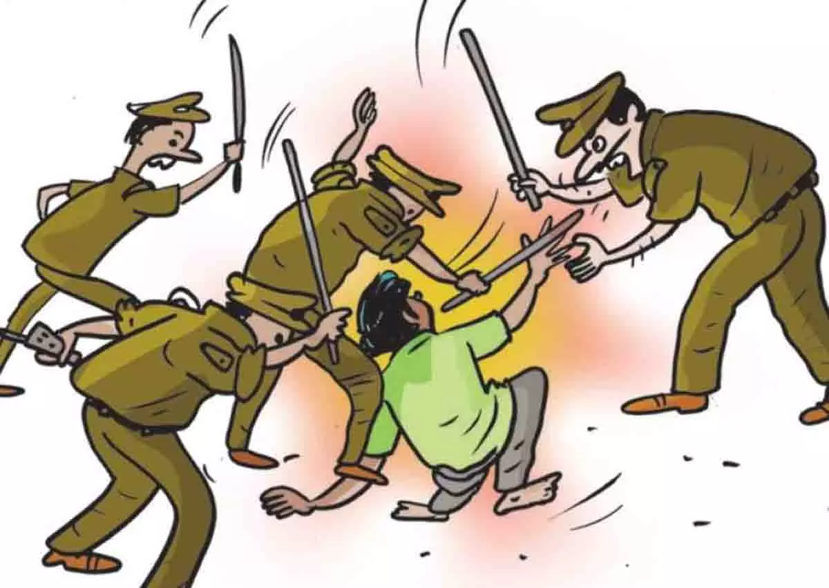 Ballia: पुलिस ने एक पार्टी नेता की बुरी तरह पिटाई की Ballia: पुलिस ने एक पार्टी नेता की बुरी तरह पिटाई की