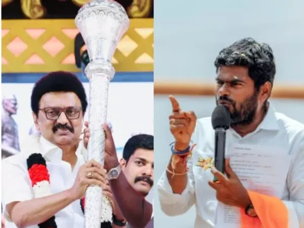 भाजपा के के अन्नामलाई ने तीसरी भाषा नीति पर MK स्टालिन की आलोचना की भाजपा के के अन्नामलाई ने तीसरी भाषा नीति पर MK स्टालिन की आलोचना की