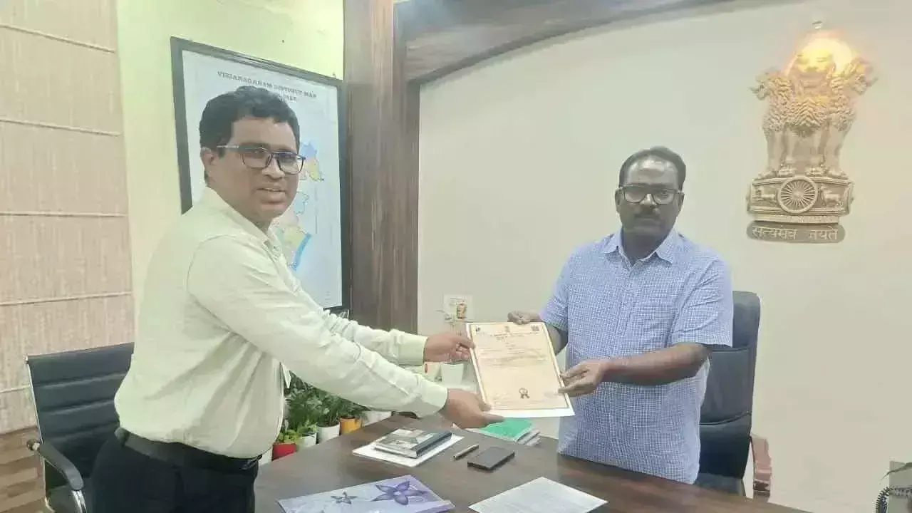 Andhra: समग्र शिक्षा पीडी को पुली चालित पंप का पेटेंट मिला Andhra: समग्र शिक्षा पीडी को पुली चालित पंप का पेटेंट मिला