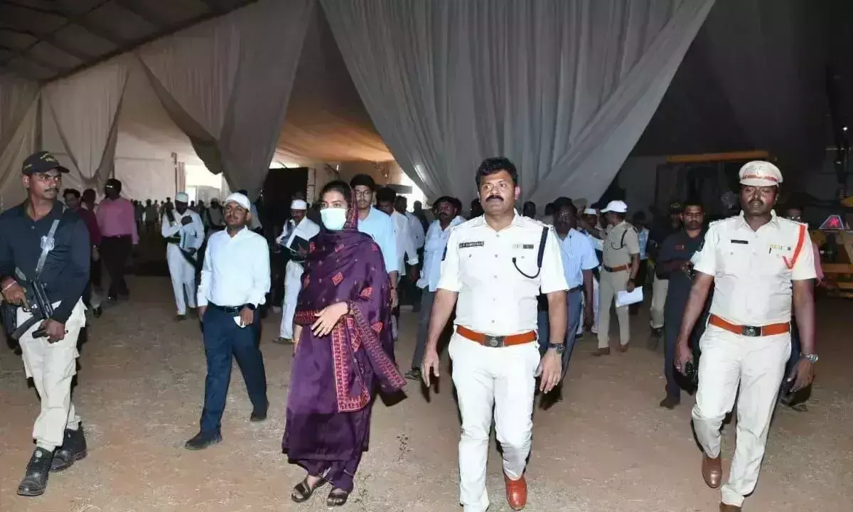 मुख्यमंत्री के दौरे के लिए सुरक्षा व्यवस्था की समीक्षा की गई