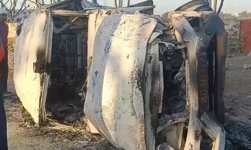 Nagaur: फॉर्च्युनर कार सवारों ने पुलिस की गाड़ी को मारी टक्कर, हैड कॉन्स्टेबल की मौत