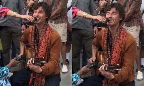 शॉन मेंडेस ने मुंबई में स्ट्रीट परफॉर्मेंस से प्रशंसकों को चौंकाया, VIDEO