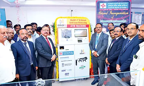 वारंगल में गोल्ड लोन ATM का शुभारंभ
