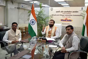 महाकुंभ में खादी उत्पादों की बिक्री 12 करोड़ रुपये से अधिक रही: केवीआईसी चीफ महाकुंभ में खादी उत्पादों की बिक्री 12 करोड़ रुपये से अधिक रही: केवीआईसी चीफ