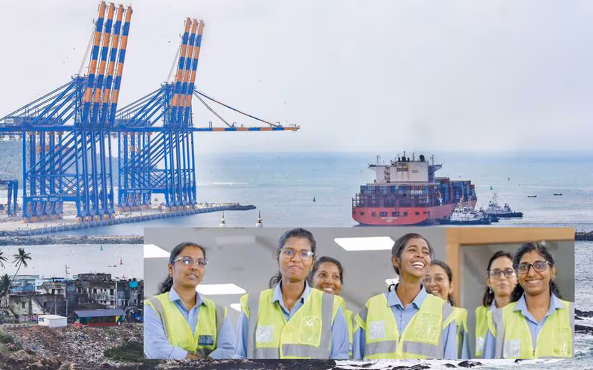 Kerala : मछुआरा समुदाय की महिलाएं अब विझिनजाम बंदरगाह पर क्रेन चला रही Kerala : मछुआरा समुदाय की महिलाएं अब विझिनजाम बंदरगाह पर क्रेन चला रही