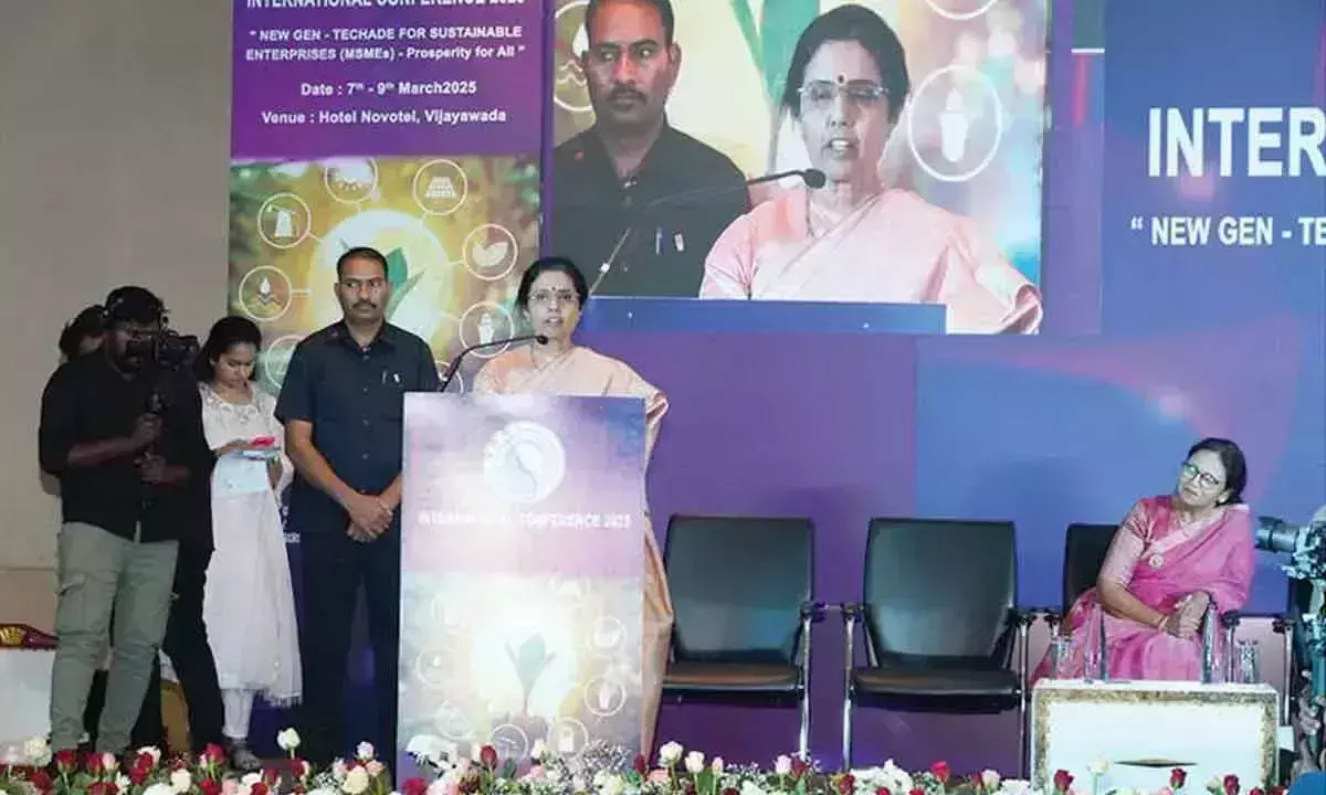 Andhra: भुवनेश्वरी ने सतत विकास का आह्वान किया Andhra: भुवनेश्वरी ने सतत विकास का आह्वान किया