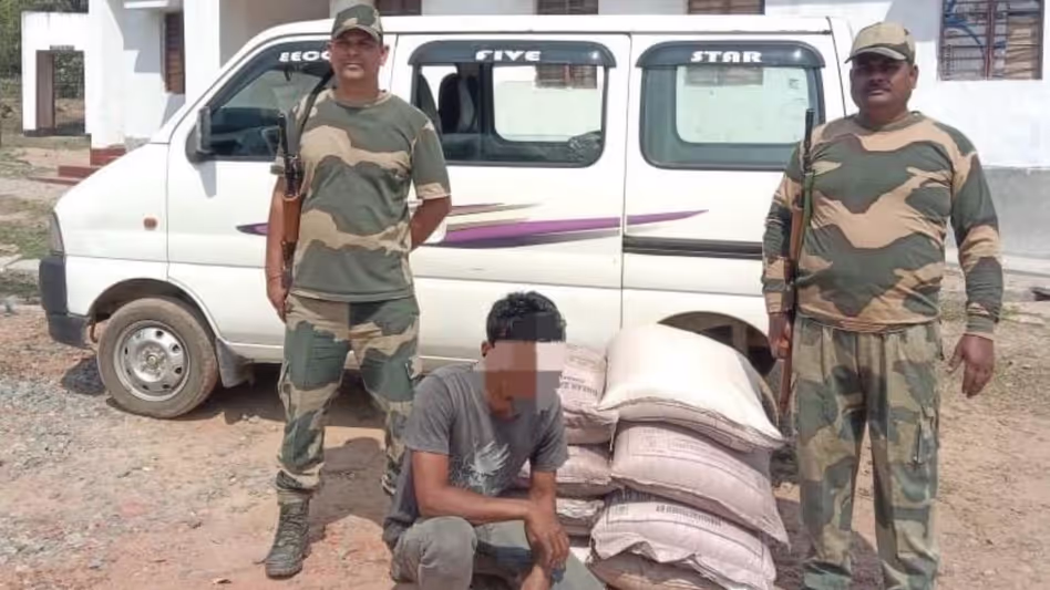 Meghalaya : बीएसएफ ने बांग्लादेश सीमा के पास चीनी से लदे वाहन को रोका
