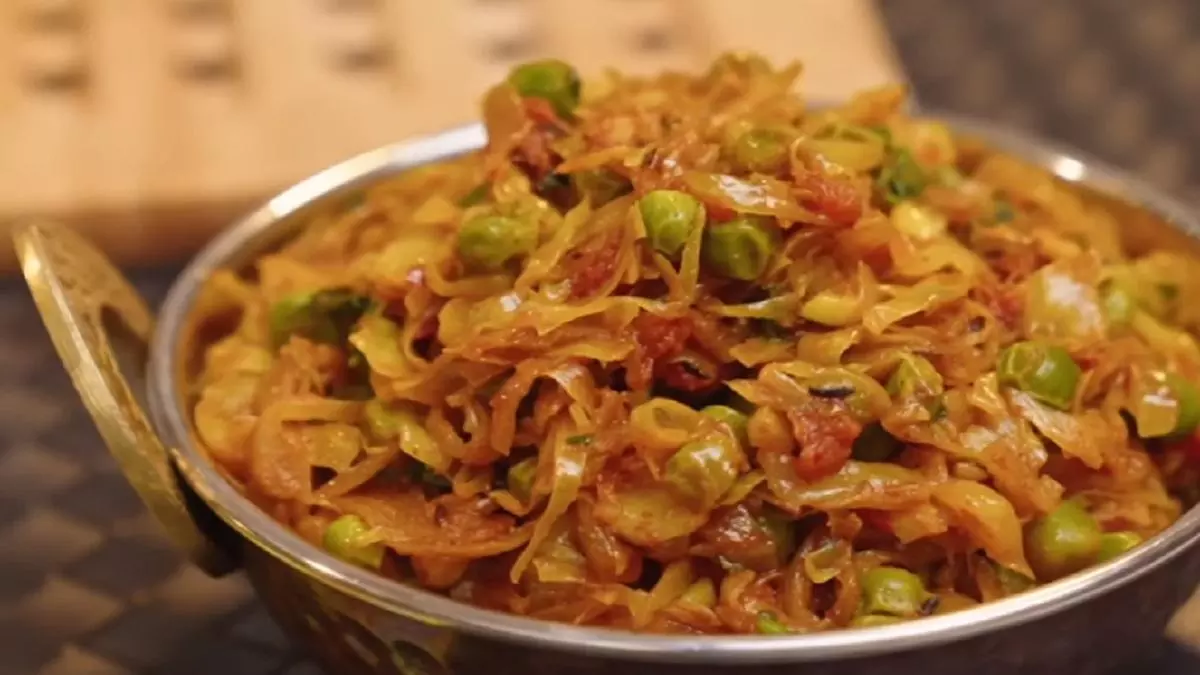 Patta Gobhi Matar की सब्जी, स्वाद में है बेस्ट Patta Gobhi Matar की सब्जी, स्वाद में है बेस्ट
