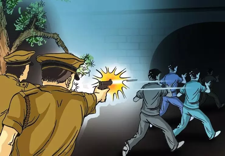 Mathura: पुलिस मुठभेड़ में एक लाख का इनामी कुख्यात बदमाश ढेर हुआ Mathura: पुलिस मुठभेड़ में एक लाख का इनामी कुख्यात बदमाश ढेर हुआ