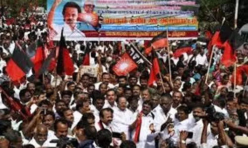 डीएमके 12 मार्च को केंद्र के खिलाफ विरोध सभाएं करेगी डीएमके 12 मार्च को केंद्र के खिलाफ विरोध सभाएं करेगी