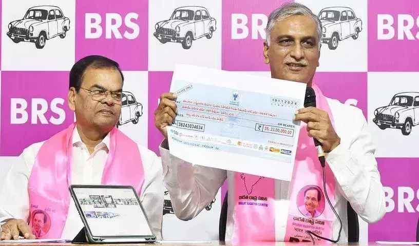 Harish Rao ने महिलाओं को ब्याज मुक्त ऋण देने पर श्वेत पत्र की मांग की