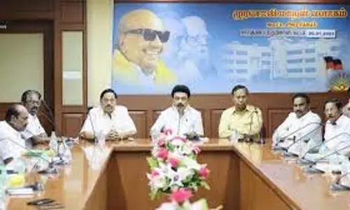 डीएमके सांसदों ने संसद में परिसीमन का मुद्दा उठाने का संकल्प लिया डीएमके सांसदों ने संसद में परिसीमन का मुद्दा उठाने का संकल्प लिया
