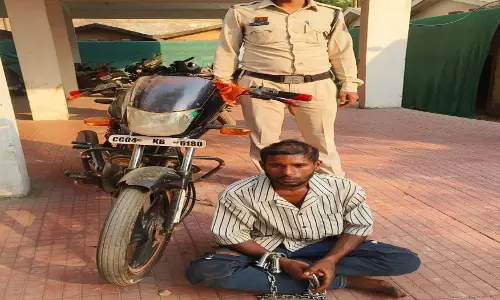 चोरी की बाइक के साथ पकड़ाया आदतन अपराधी अमनदीप गिरफ्तार