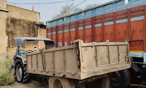 किसान को ट्रैक्टर ने कुचला, स्पॉट में मौत
