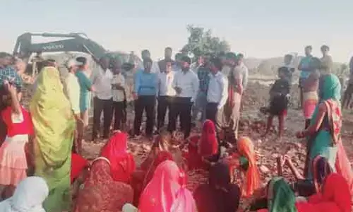 कोरबा : SECL अंबिका खदान में विरोध प्रदर्शन
