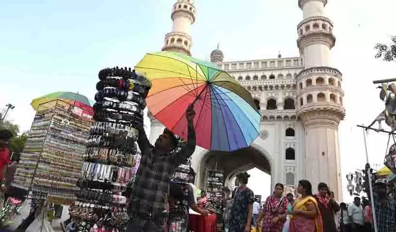 Hyderabad में गर्मी का मौसम, तापमान में उछाल Hyderabad में गर्मी का मौसम, तापमान में उछाल