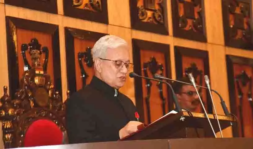 राज्यपाल Jishnu Dev Verma ने विधानसभा में अपने भाषण में कांग्रेस सरकार की योजनाओं का ब्यौरा दिया राज्यपाल Jishnu Dev Verma ने विधानसभा में अपने भाषण में कांग्रेस सरकार की योजनाओं का ब्यौरा दिया