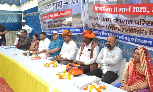 Ajmer: जलग्रहण यात्रा का हुआ विभिन्न स्थानों पर स्वागत