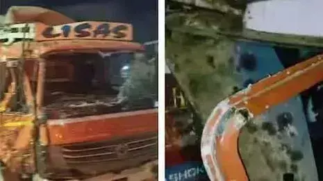 Thrissur में ट्रकों की टक्कर में क्लीनर की मौत