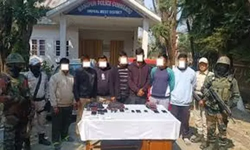 Manipur: 12 उग्रवादी गिरफ्तार, हथियार और गोला-बारूद जब्त