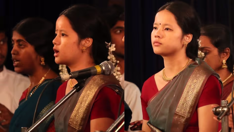 Arunachal की आशापमई देलांग राज्य की पहली कर्नाटक संगीत स्नातक बनने की राह पर