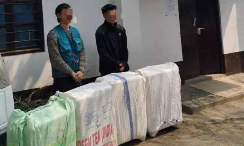 Manipur पुलिस ने 47.6 किलोग्राम गांजा के साथ 2 तस्करों को गिरफ्तार किया Manipur पुलिस ने 47.6 किलोग्राम गांजा के साथ 2 तस्करों को गिरफ्तार किया