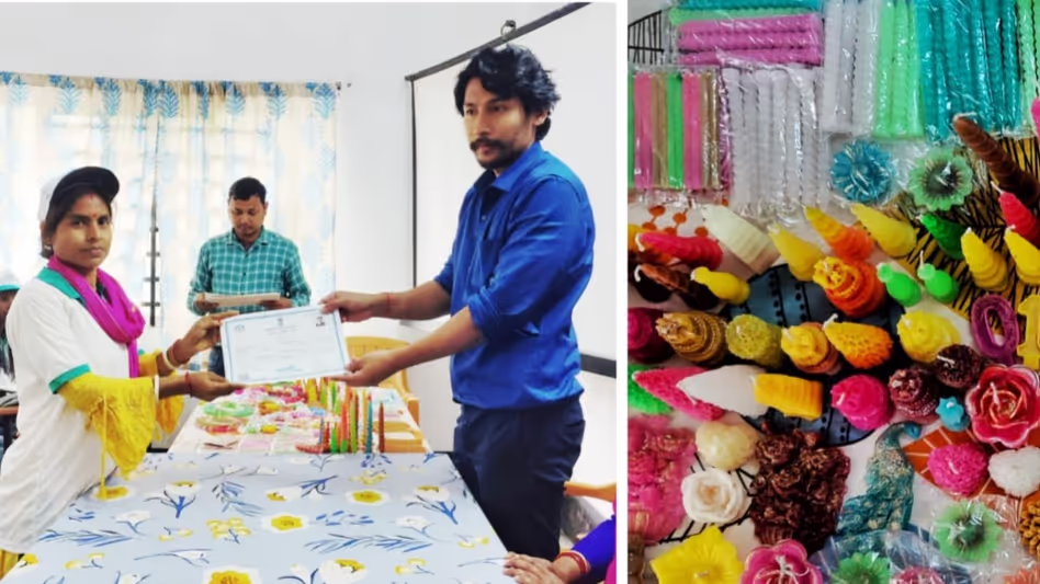 Assam : यूको आरएसईटीआई धुबरी में मोमबत्ती बनाने का प्रशिक्षण Assam : यूको आरएसईटीआई धुबरी में मोमबत्ती बनाने का प्रशिक्षण