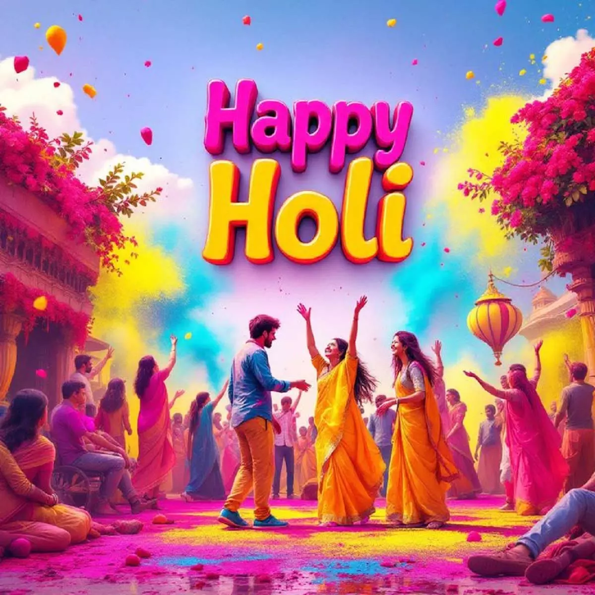 Happy Holi 2025 : भारत में होली की धूम Happy Holi 2025 : भारत में होली की धूम