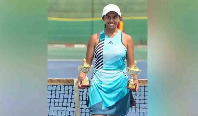 तेलंगाना की श्रीमन्या रेड्डी ने AITA महिला टेनिस एकल टूर्नामेंट जीता तेलंगाना की श्रीमन्या रेड्डी ने AITA महिला टेनिस एकल टूर्नामेंट जीता