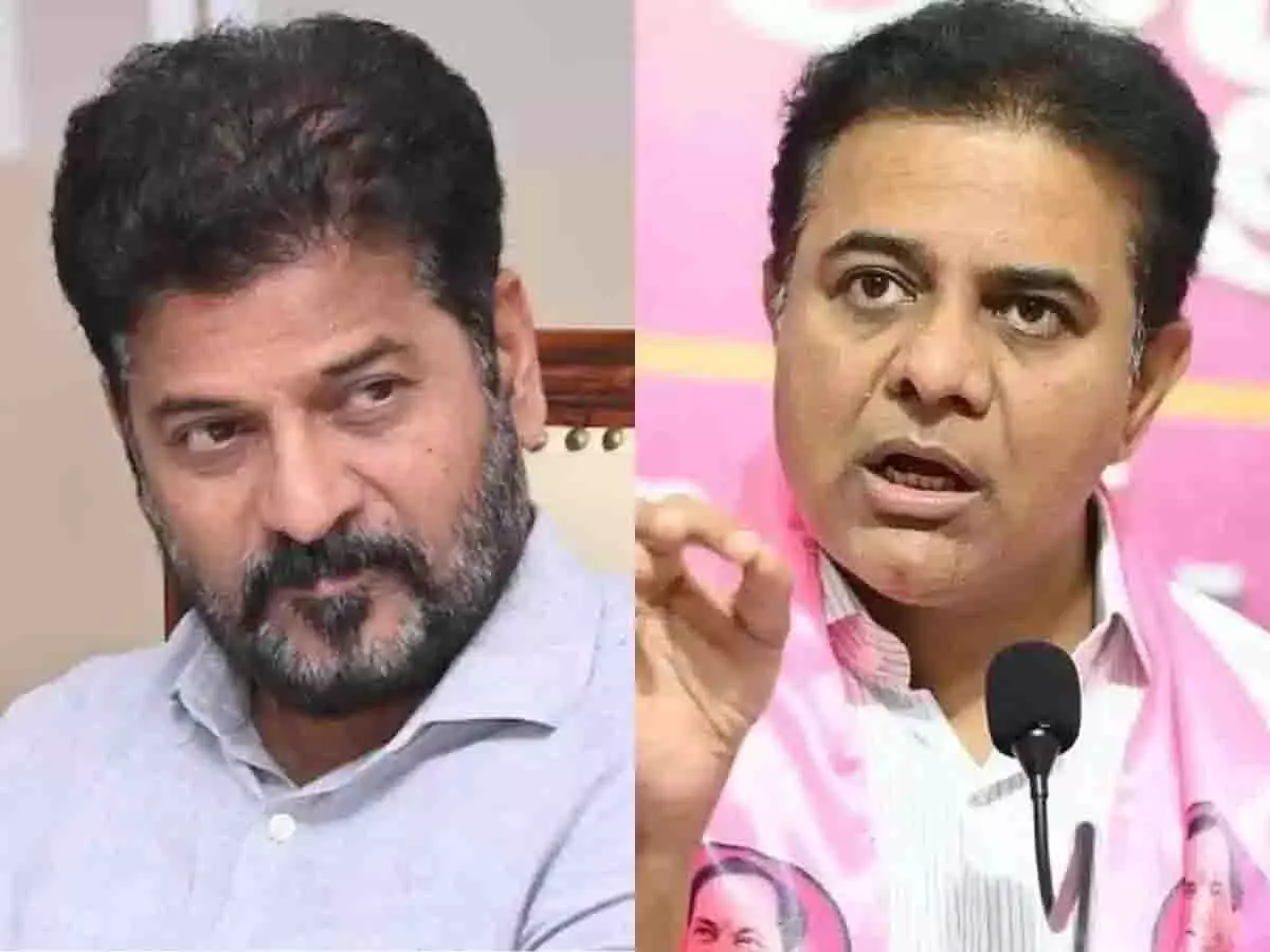 तेलंगाना के सीएम रेवंत भाजपा के साथ गुप्त बैठकें कर रहे: KTR तेलंगाना के सीएम रेवंत भाजपा के साथ गुप्त बैठकें कर रहे: KTR