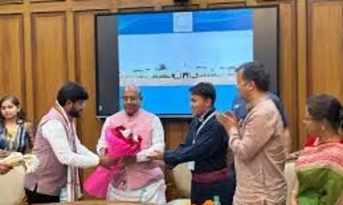 एबीवीपी की पहल पर लद्दाख के छात्र दिल्ली पहुंचे