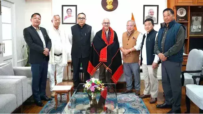 Manipur के नागा विधायकों ने राज्यपाल से मुलाकात की