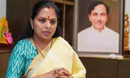 Kavitha ने जगदीश रेड्डी के निलंबन को लोकतंत्र पर हमला बताया